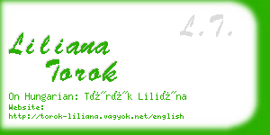 liliana torok business card